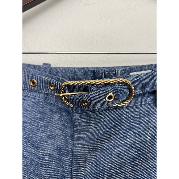 Zimmermann Eden Chambray Flared Pants Blue Size AU 3/US 10 - Picture 10 of 14